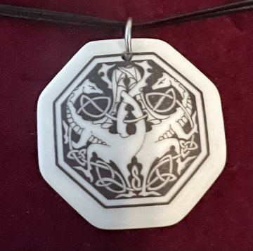 Necklace Pendant Dragon (Octagon)